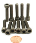 Badass Grade 2 Beefy Titanium M6 Hex Head Bolts 75Mm Long Din912 Standard for custom builds, featuring smooth, non-knurled design.