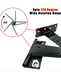 Heavy Duty 3 Inch 4 Inch 6 Inch T Shaped Door Hinges With Screws Rustproof Metal Wrought Hardware 270 Degree Opening Built To Last