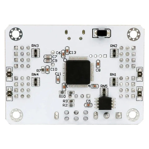 16 Channel PWM Servo Tester Board With Over Current Protection And USB Port for DIY Bots, featuring integrated circuits on a white board.