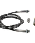 Heavy Duty High Pressure Air Hose With 9000 PSI Rating And Stainless Steel Braid for Compressor Pump with quick connect couplers.