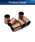 Six Pack Sleeve Bearing Set 12mm Bore 14mm OD 20mm Length Oilless Bronze Sintered Bushings For Sliding Machinery Parts Low Friction Wear Resistant Quiet Operation Printing Presses Textile Machines, six bronze sleeves