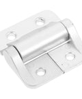 Torque Cabinet Door Hinges Honmeet 1.8 Nm Silver Zinc Alloy; small size self-closing hinge with adjustable angle stop; front view