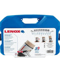Lenox 26-piece bi-metal hole saw kit in blue plastic case