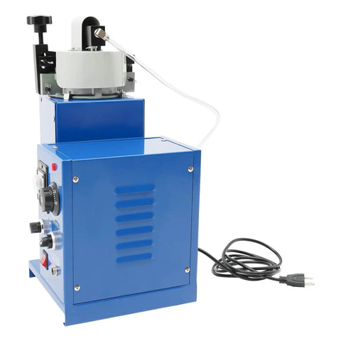 Industrial Pro Grade 800W Heavy Duty Hot Melt Glue Dispenser With Pedal Switch And Pressure Gauge 10000 CPS Viscosity Six Lbs Per Hour Output Epoxy Resin Gluing Machine For Factories And Workshops side view