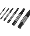 Grab This Sick Metal Screw Extractor Kit For Totally Stripped Or Broken Bolts And Fasteners! Perfect For DIY Home Repairs, Plumbing Fixes, And Auto Work To Easily Unstick Damaged Screws Without The Hassle Of A Full Tool Set. 6-piece steel screw extractors