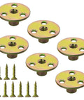 Heavy Duty 64 Pack 3/8 Inch Tee T Nuts With Round Flange Base And Mounting Screws corrosion resistant hardware and screws.