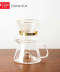 Tornado Duo Pour Over Coffee Dripper Barista Grade With Double Wall Glass Insulated Body Easy To Clean Dripper For Home Or Office 1 To 2 Cups 18 Rib Design Slows Water For Rich Flavor And Smooth Extraction