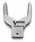 Heavy Duty Swappable Torque Wrench Head Built Tough Precision Steel Spanner for tube nuts, top view showing precision design.