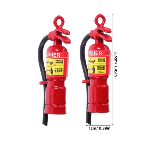 Tiny Metal Fire Extinguishers 3 Pack For Legit Dollhouse Decor And Mini Room Setups Straight Up Dope Scale Models For Diy Crafting Photo Shoots And Collector Shelves With Simple Hanging Loops