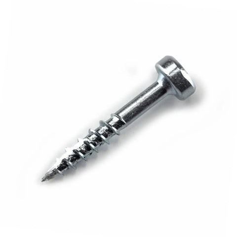 Zinc Pocket Hole Screws 1 Inch Coarse Thread Pan Head Indoor Use 100 Count Pack Built For Woodworking Projects Cabinets And Furniture With Strong Holds In Softwood And Plywood