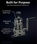 Drill Powered Wire Stripper Machine For Scrap Copper Cable 0.06 To 1 Inch Range with hand crank and drill attachment