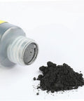 Open bottle spilling graphite powder, featured product: Three Pack Graphite Powder Lubricant 60ml Long Lasting No Dust Formula.