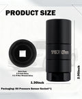 Beefy One And One Sixteenth Inch Oil Pressure Sensor Socket For Three Eighths Inch Drive And One And One Eighth Inch Hex Wrench Drive Heavy Duty Chrome Moly Steel Universal Oil Pressure Switch Socket For Quick Dismantling And Easy Installation, size 1.30x2.95 inches