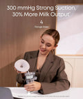 Heated Wearable Breast Pump S1 With HeatFlow Technology, Hands Free And Ultra Portable, Boosts Output By 30 Percent, Spa Like Warmth, Quiet, Mom Friendly, Discreet, Easy To Use, Perfect For On The Go Pumping, with 4 flange sizes