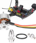 RC Brushless Motor 1700KV for Fixed Wing Planes with 2211 metal body, KT board foam, lightweight design, and accessories