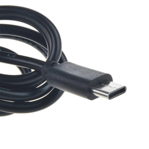 Close-up of USB Type-C connector for AC DC Charger For Full Swing Kit FSKIT1102 Golf Portable Launch Monitor Power Supply Cord Safe Reliable Charging