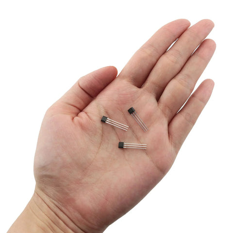 Hall Effect Sensor Kit With 49E OH49E SS49E S49E TO 92 3 Pin Hall Sensor Elements in hand for electric vehicle motors