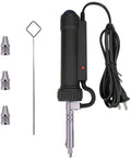 Automatic Desoldering Pump Solder Sucker With Strong Vacuum For One Handed Use Black Desoldering Tool and three nozzles