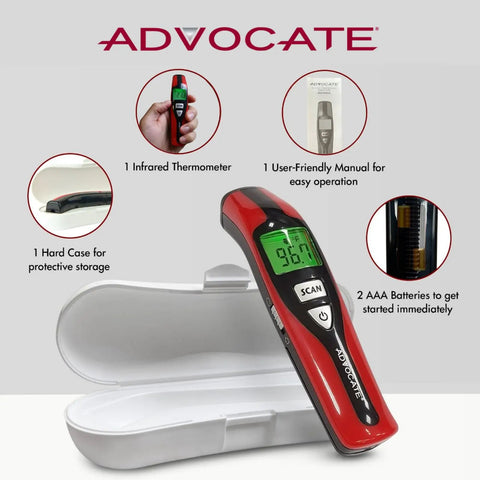 Speaking Non-Contact Infrared Thermometer For Home Use With English And Spanish Voice Fast No-Touch Forehead Readings In 1 Second Digital Thermometer For Adults Kids And Babies in case