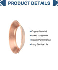 Copper Flare Gasket Set For Three Eighths Inch Tubing, 12 Pack, 45 Degree Copper Flare Fittings product detail with ring inset
