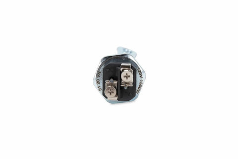 Close-up of 1500W 120V water heater element screw in type, UL listed for RV and home, showing screw connectors.