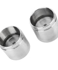 Stainless Steel Trailer Wheel Bearing Protectors With Dust Covers, Universal Bearing Caps for Boats, RVs, ATVs, fits 1.98 inch hub