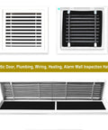 Tough As Nails Louvered Access Panel With Fresh Air Vents And Easy Push Button Switch Removable Critter Shield For No Fuss 28X34 Inch Drywall Ceiling Door Install