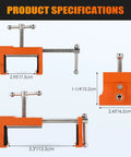 Dead Straight Cabinet Installation Clamps For Zero Sweat Face Frame Alignment Adjusts Snugly To Fit Any Cabinet Size dimensions 2.95" x 5.3"