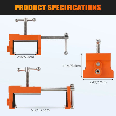 Dead Straight Cabinet Installation Clamps For Zero Sweat Face Frame Alignment Adjusts Snugly To Fit Any Cabinet Size dimensions 2.95" x 5.3"