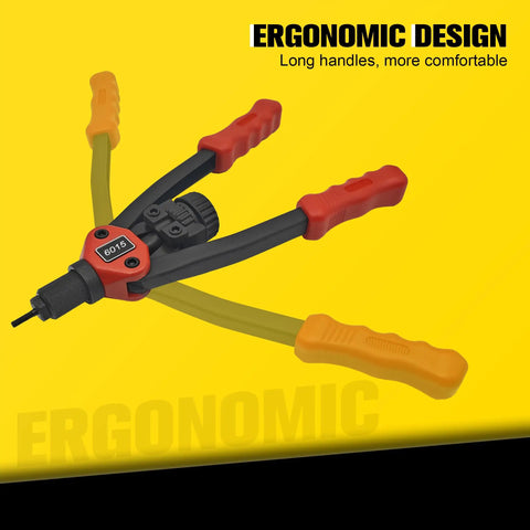 Dual Function Rivet Nut Gun And Blind Rivet Tool Kit for quick, durable fastening with ergonomic long handles, pro grade aluminum
