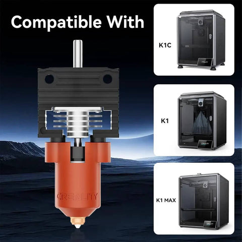 Unicorn K1 Series Ceramic Hotend Upgrade Kit With Quick Swap Nozzle for K1, K1 Max, and K1C 3D Printers Compatibility Display