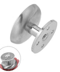 Adjustable Stainless Steel Furniture Legs Round Cabinet And Sofa Support Feet Height 35mm 4 Pack With Screws close-up view