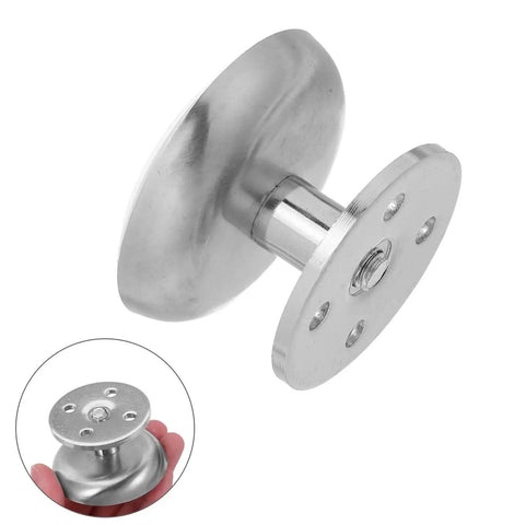 Adjustable Stainless Steel Furniture Legs Round Cabinet And Sofa Support Feet Height 35mm 4 Pack With Screws close-up view