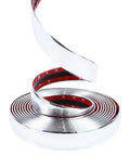 SBWLKJ chrome automotive trim molding roll, 16 ft long, 1 in wide, self-adhesive with red liner