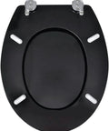 Straight Up Comfy Flannel Toilet Seat Covers With Lids Two Pack Seamless Slide On Design Heavy Duty Water Resistant Black for most round bowls.