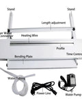 Heavy Duty 110V Acrylic Bending Machine With Reliable Water Cooling System And Beefed Up Aluminum Frame Keeps Plastic Strips Dead Center Without Warping Knockout Deal For Crews showing components including heating wire, bending plate, and water pump.
