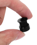 Kick Your 3D Printing Up A Notch With This Killer 5PC Timing Belt Pulley Kit Made From Durable Black Aluminum Alloy For Smooth Gt2 Drive And Rock Solid Performance On All Your Wild DIY Maker Projects., black GT2 timing pulley, 6mm belt width, in hand