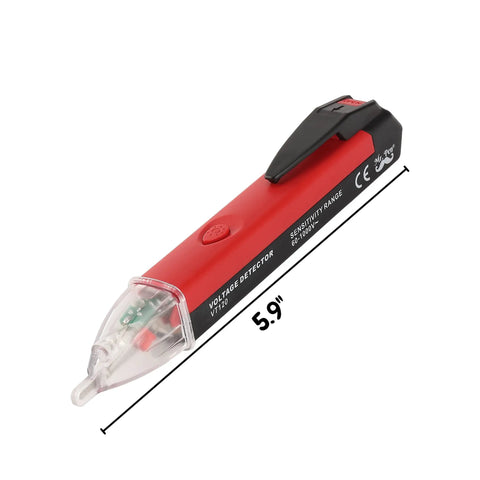 Non Contact AC Voltage Detector Pen For Quick Cable And Socket Voltage Checks Lightweight Electric Tester Tool Insulation Red Black