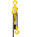 Heavy Duty Lever Chain Hoist, One And A Half Ton Capacity With 3300 Lb Lift, 20 Ft Chain, Come Along Hoist, yellow hooks and chain