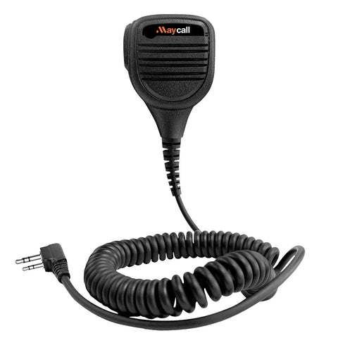 Shoulder Microphone For Walkie Talkies 5 Pack Rugged Pro Grade Headset Mics With K Head 2 Pin Plug Compatible With Baofeng UV