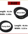 Beefed Up Washer Belt Kit Replacement For Maytag And Whirlpool Washers Includes Pump Belt And Drive Belt Durable Rubber Size Display