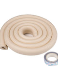 Ultra Soft Foam Edge Protectors For Baby Safety Plus Thick Nbr Bumper Pads, beige foam roll with tape for corner protection.