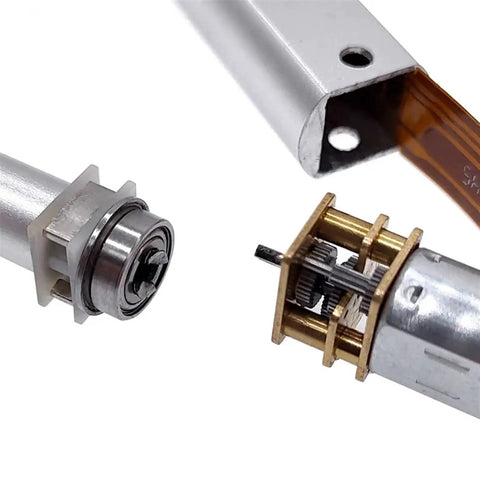 Heavy Duty DC 12V Linear Actuator With 30mm Or 50mm Stroke For Smart Home Robots And Industrial Automation Gearmotors components close-up.