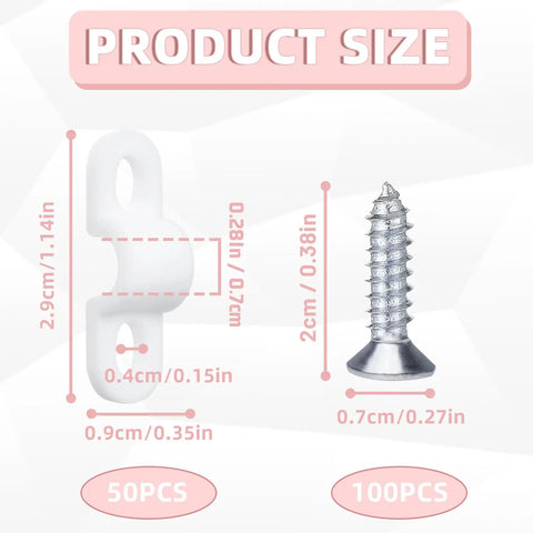 Dang Sturdy Wire Shelf Loop Clips Pair With 100 Matching Screws Heavy Duty Shelving Brackets For Closet Organization And Wall Racks Snap Up These Rock Solid Hangers For Zero Hassle Storage