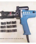 Portable Electric Hydraulic Pliers For Copper And Aluminum Terminal Crimping Effortlessly Handle Big Jobs With Powerful Yz-300a Wiring Tool with multiple dies.