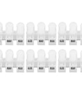 Front view of 200 Pack Quick Connector Cable Clamps Terminal Block Wire Press Springs For Electric Motors And Electrical Projects