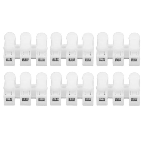 Pro Grade Heavy Duty Quick Connector Cable Clamp Terminal Block With Spring Steel Contacts, Flame Retardant Engineering Plastic Housing