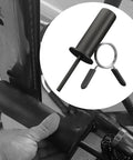 Adjustable Weight Stack Pin For Gym Machines Loading Pin With Spring Clip shown with hand and steel construction