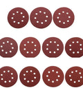 Top Notch 5 Inch Sanding Discs Compatible With Orbital Sanders For Fast Dust Removal Quick Mount Hook Loop Backing diverse grit levels in a pack.