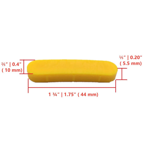 Pro Grade Tire Changer Nylon Insert Kit for Duck Head Mount Demount Tools showing dimensions and nylon material